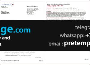 download USA Bank of America bank statement template free fonts (4 pages), version 3