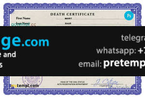 download Estonia death certificate template free fonts, completely editable