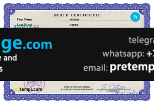 download Hungary vital record death certificate template free fonts